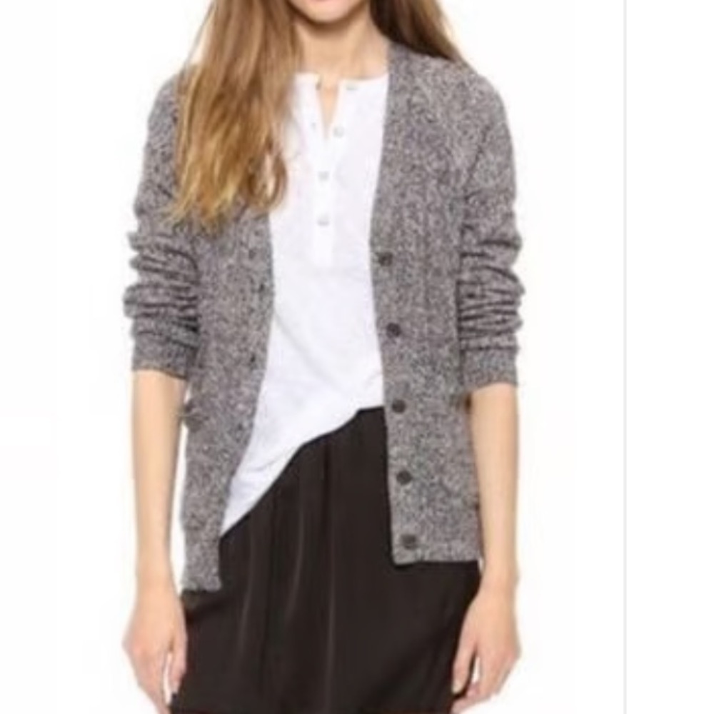 Madewell Womens Marled Graduate Sweater Cardigan Sz Large Long‎ Sleeve Capsule